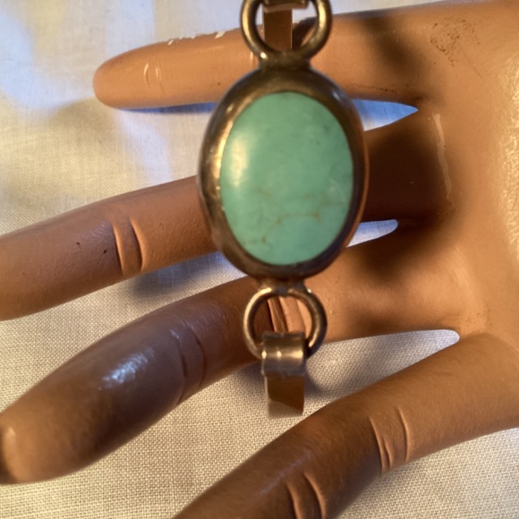 Turquoise, beautiful bracelet, signed Mexico 925 lovely lovely design - Picture 7 of 12